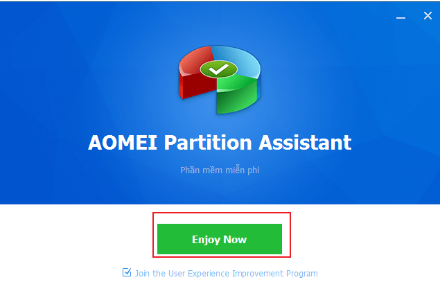 Cách cài đặt Aomei Partition Assistant Standard Edition
