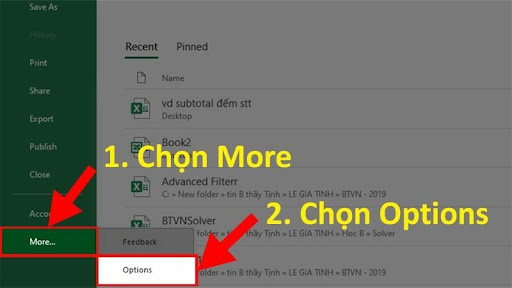 Cách loại bỏ Add-Ins trong Excel